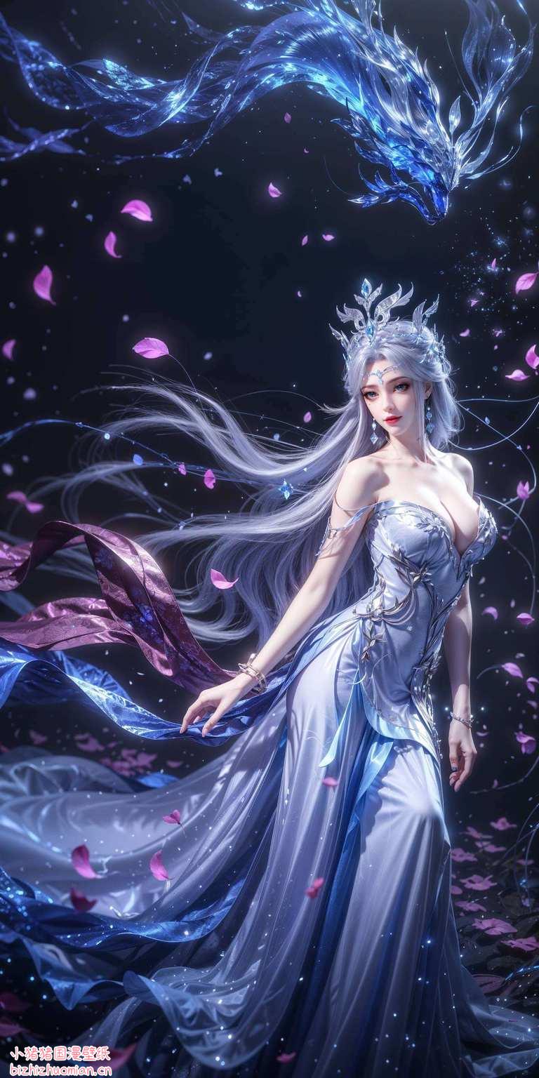 而罗征呢眼前这款粉色系的宁雨蝶壁纸
