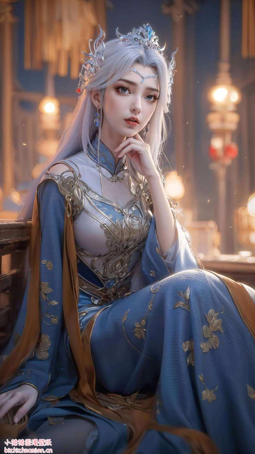 这壁纸就像是把百炼成神里的国漫女神直接搬到了你的Win10电脑上每一天都值得细细品味