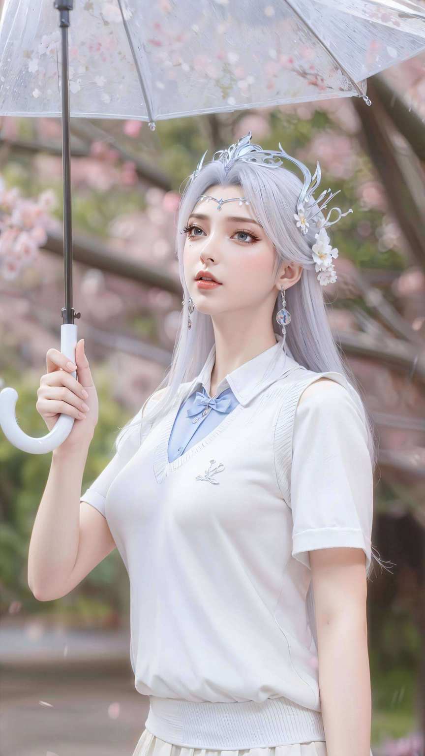 粉色梦幻壁纸里宁雨蝶的美