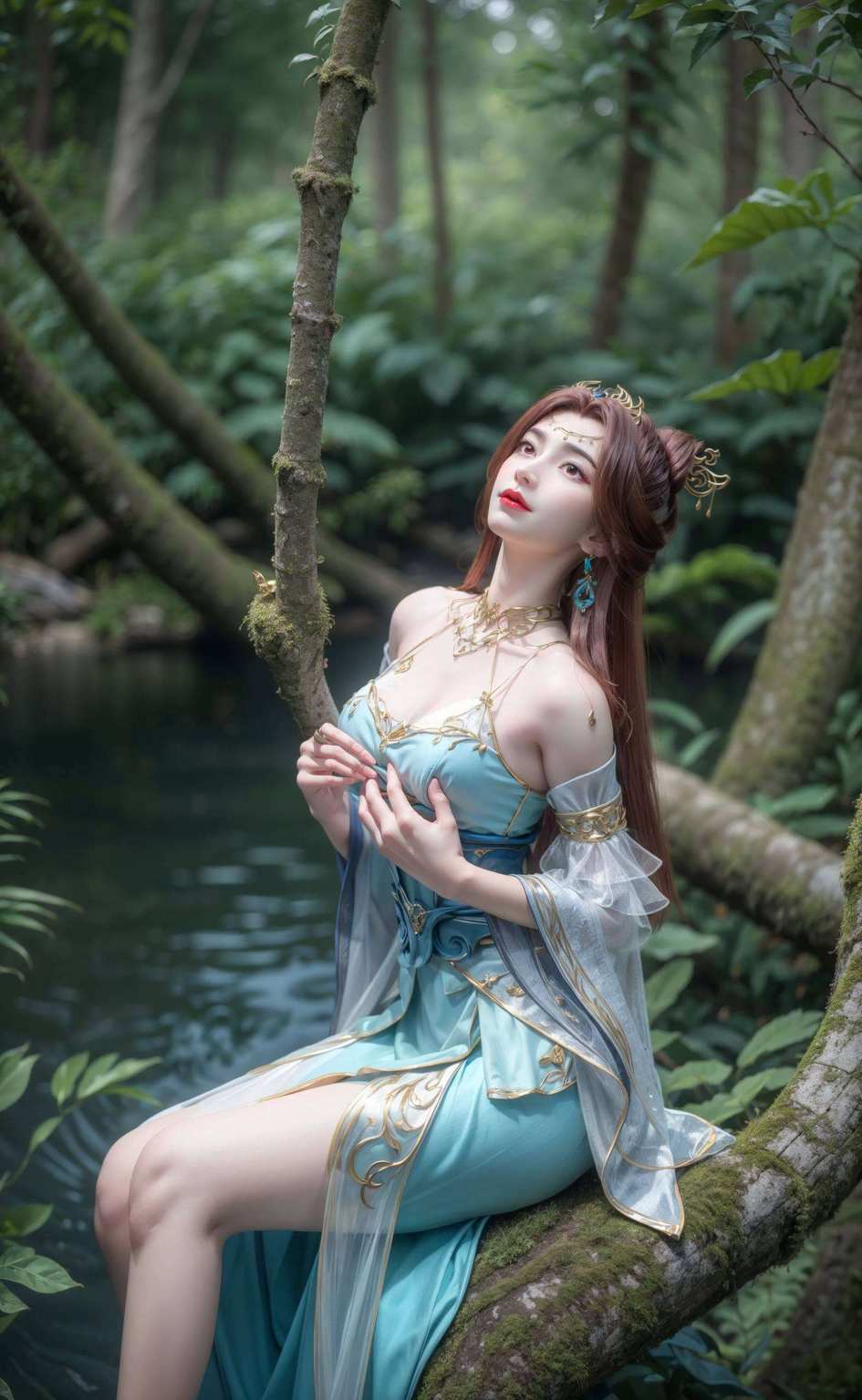 动漫美女之典范粉色调和