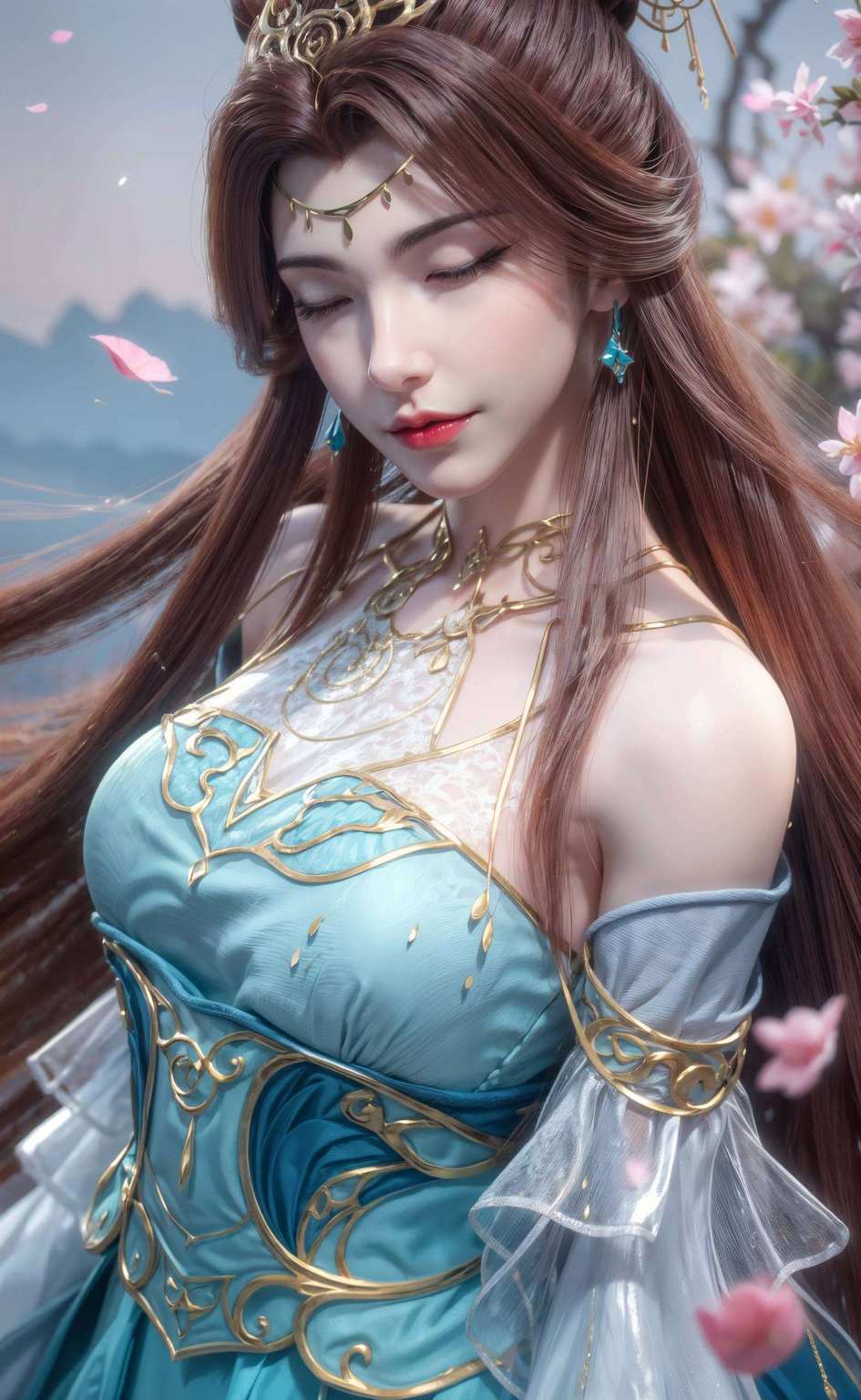 这位国漫女神如同粉色梦幻中的精灵