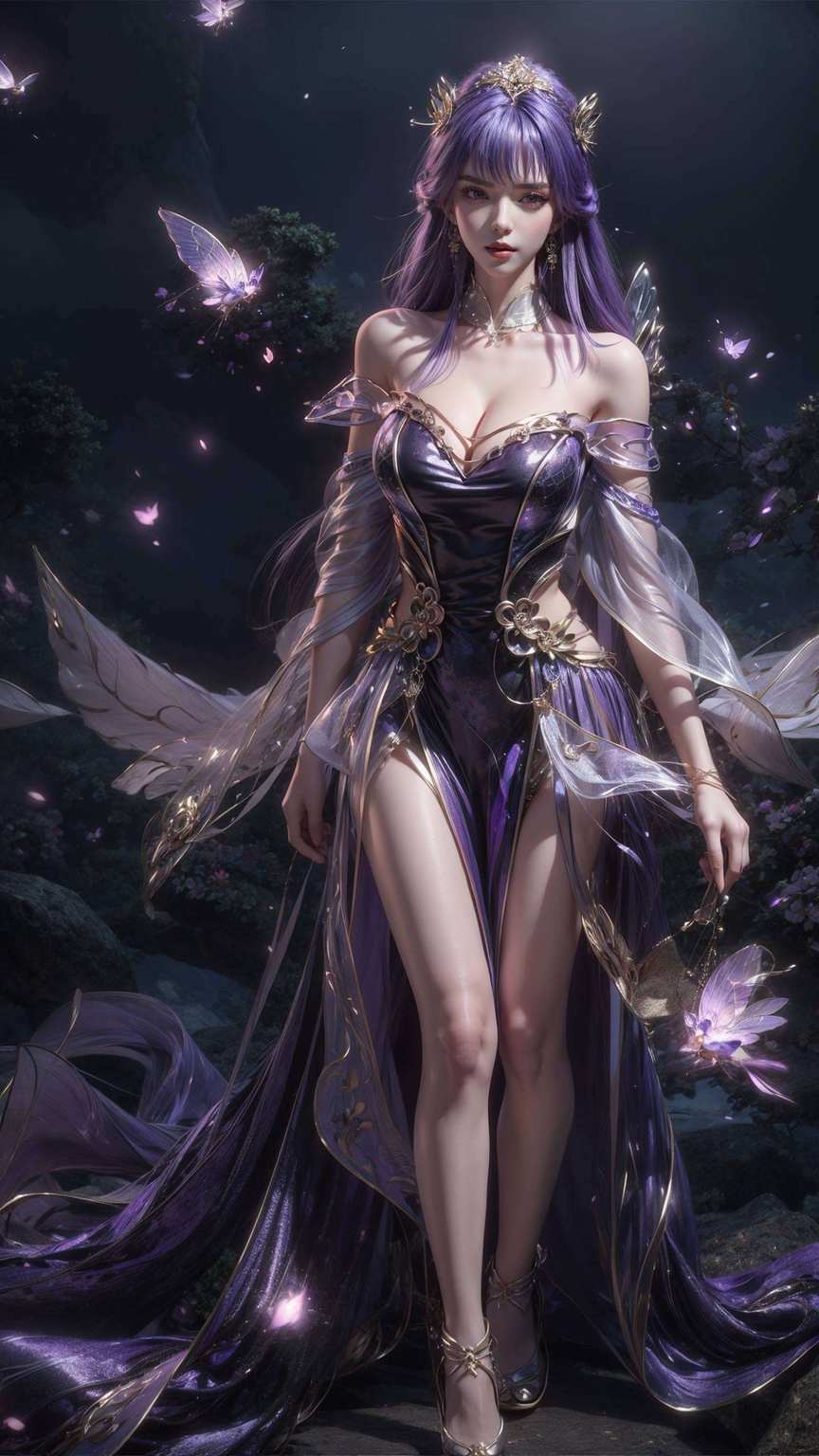 映照出国漫女神的独特魅力如同粉色梦幻中的精灵