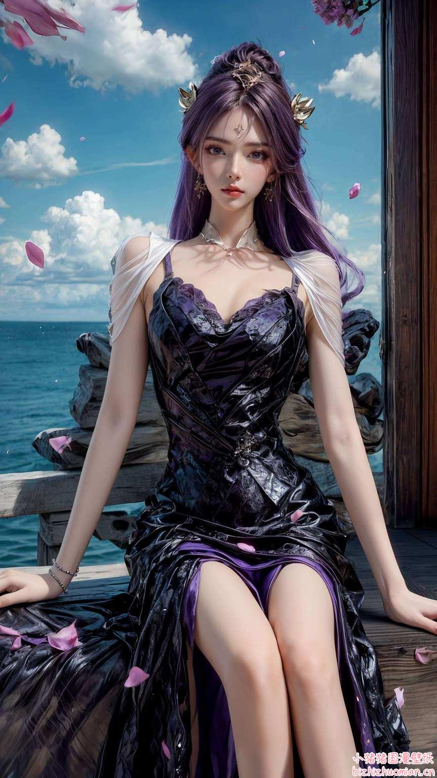 玄幻世界的奇幻风光粉嫩的色彩