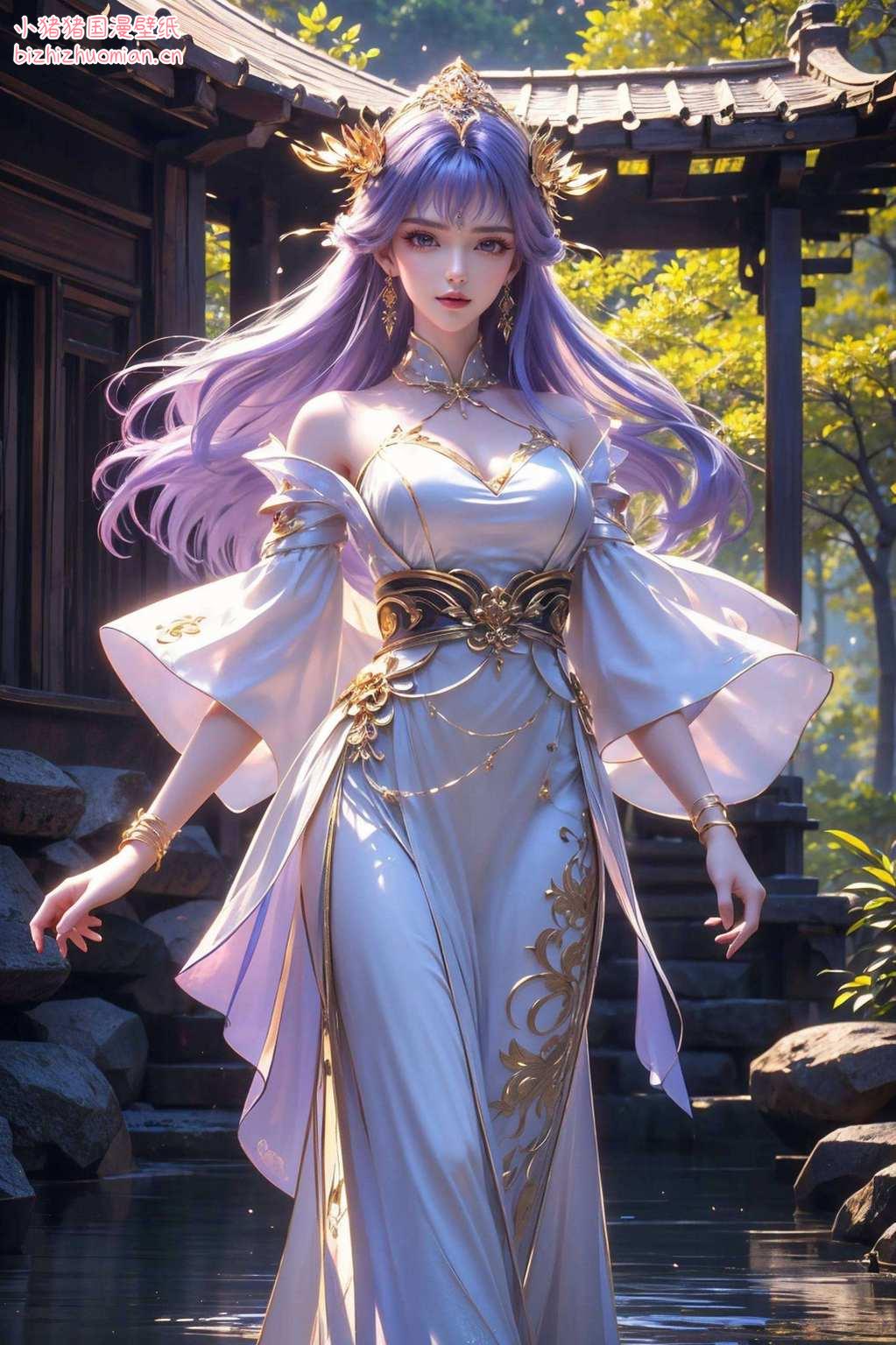 粉色系的梦幻背景让她们更显魅力说不定一回头