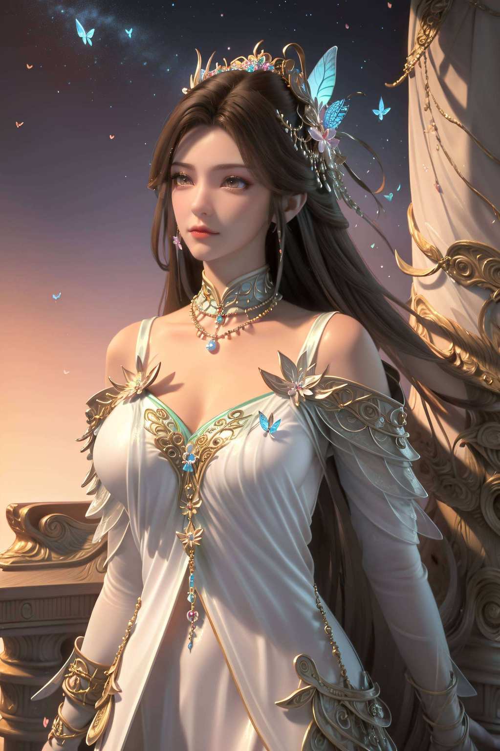 在这个绚丽的世界里她的每一次微笑