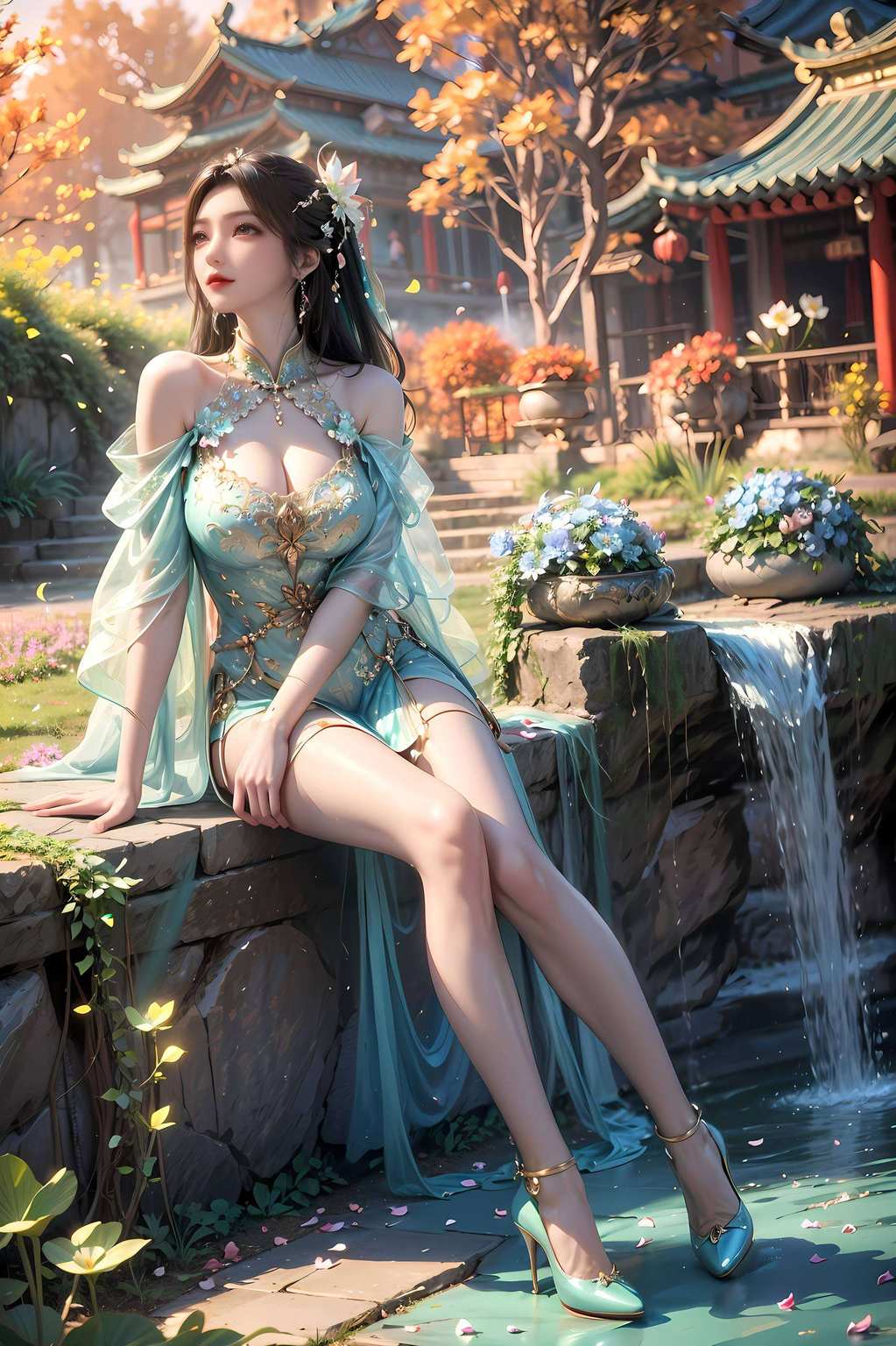 专为苹果背景图片打造！🎉📱💖 这里有国漫的骄傲——百炼成神中的溪幼琴让你的手机瞬间变身国漫迷的梦幻秀场！🌸🌟 无论是玄幻世界的神秘感