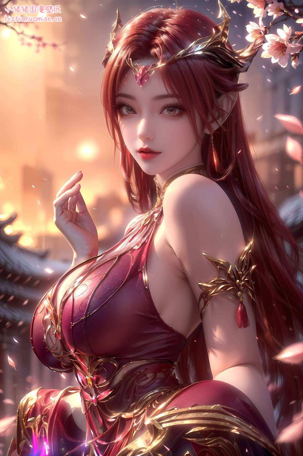 这款壁纸都能让你的电脑桌面瞬间变身玄幻世界还是那些令人心动的国漫女神和美女