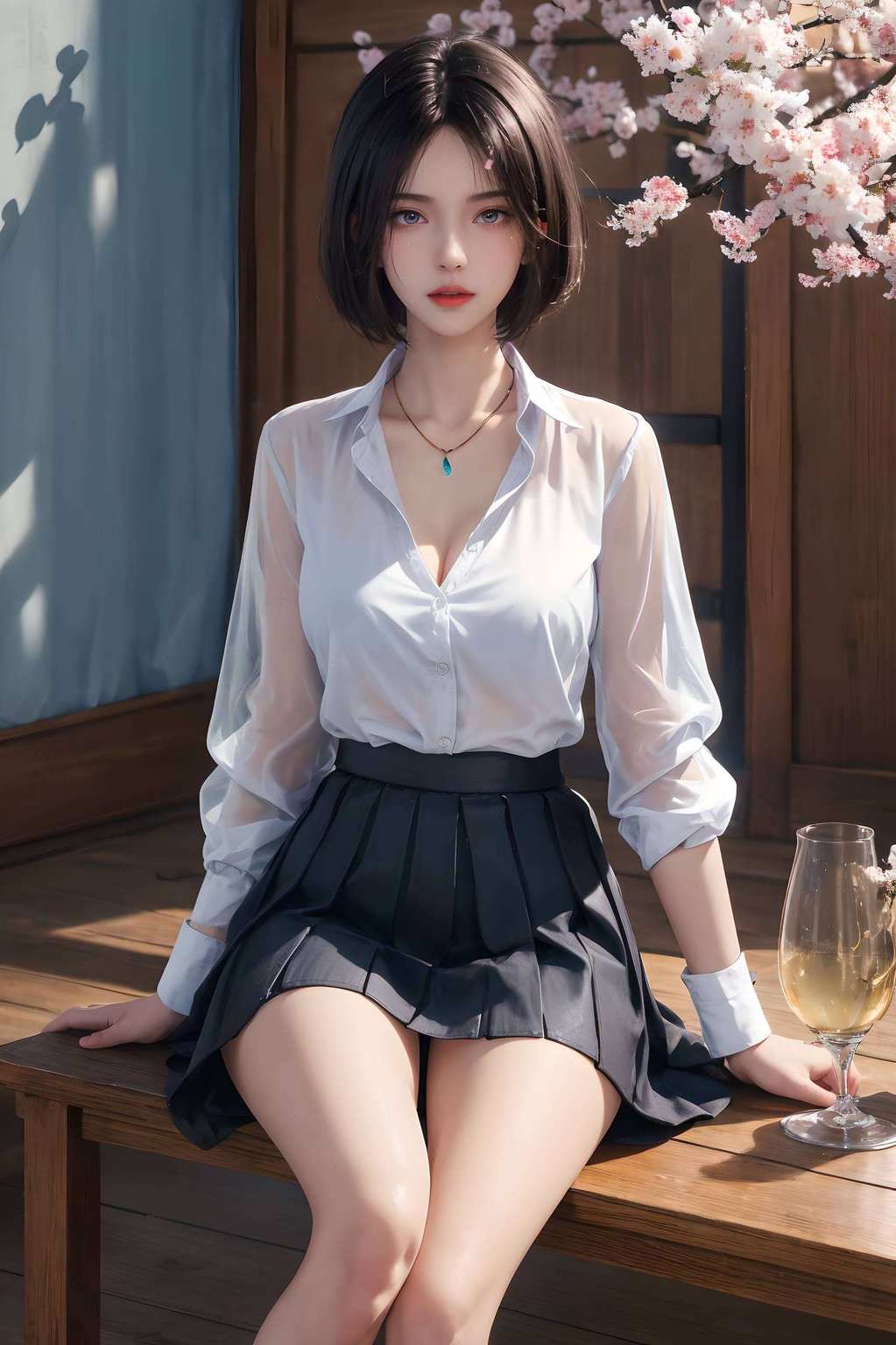 她的眼眸如寒冰她的美