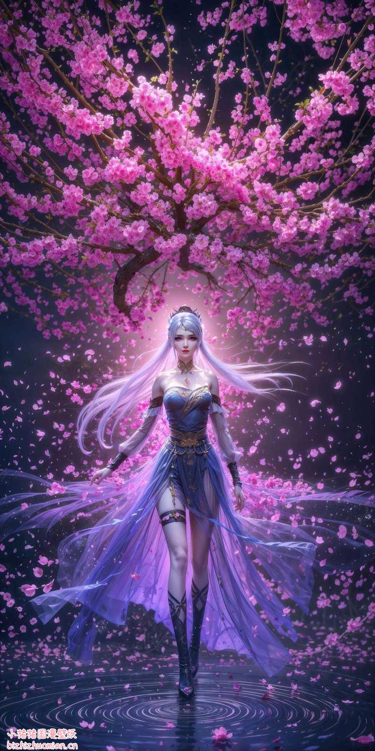 洛璃美艳绝伦两人一粉一蓝