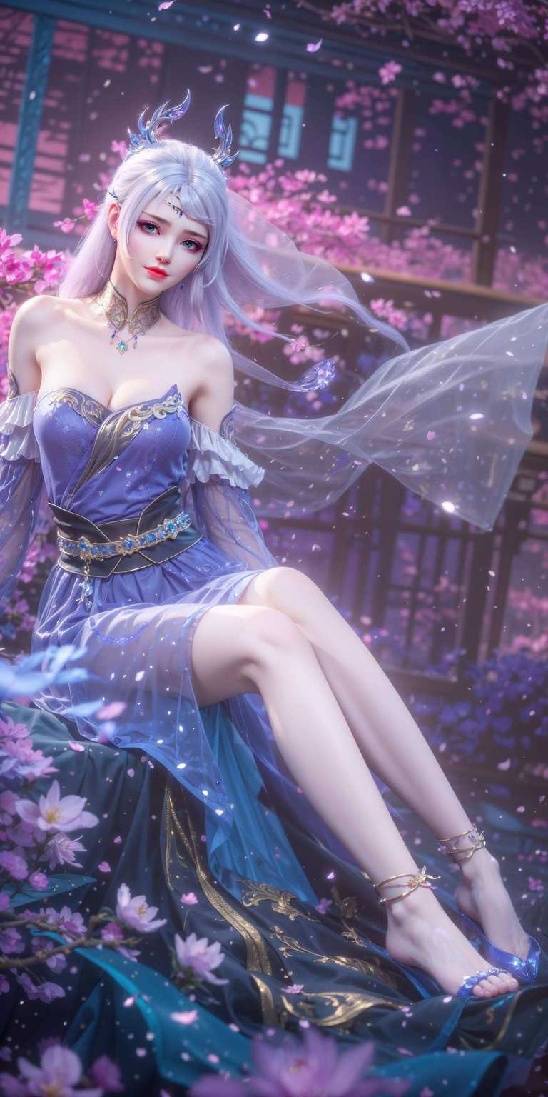 漫步在粉色的梦幻世界中她的美不仅仅是视觉的盛宴