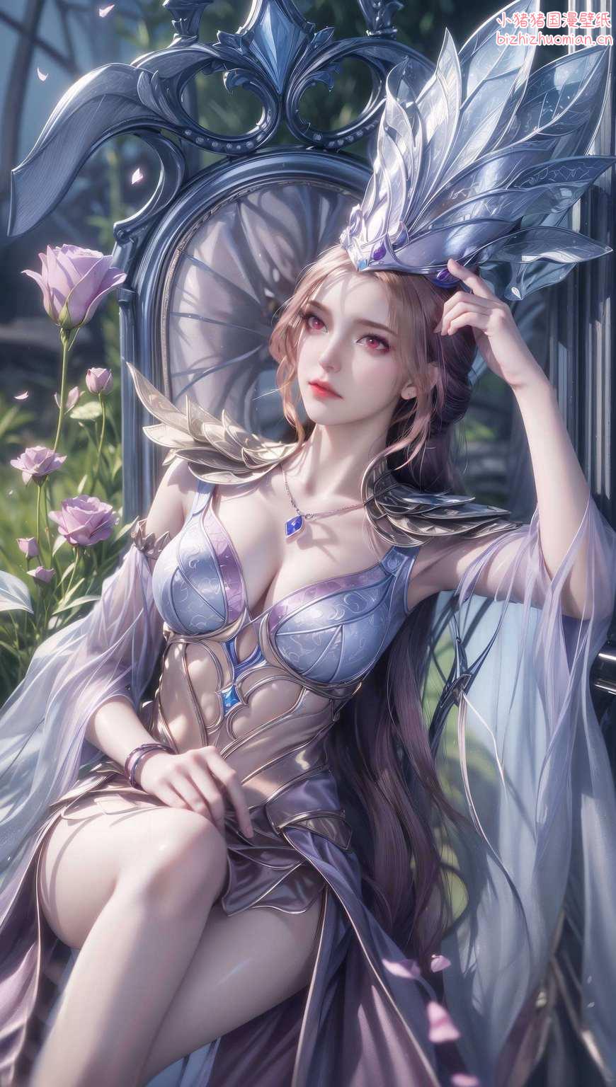 把她设置为你的电脑壁纸那简直是瞬间提升电脑颜值的神奇魔法呀！比比东小姐姐的壁纸