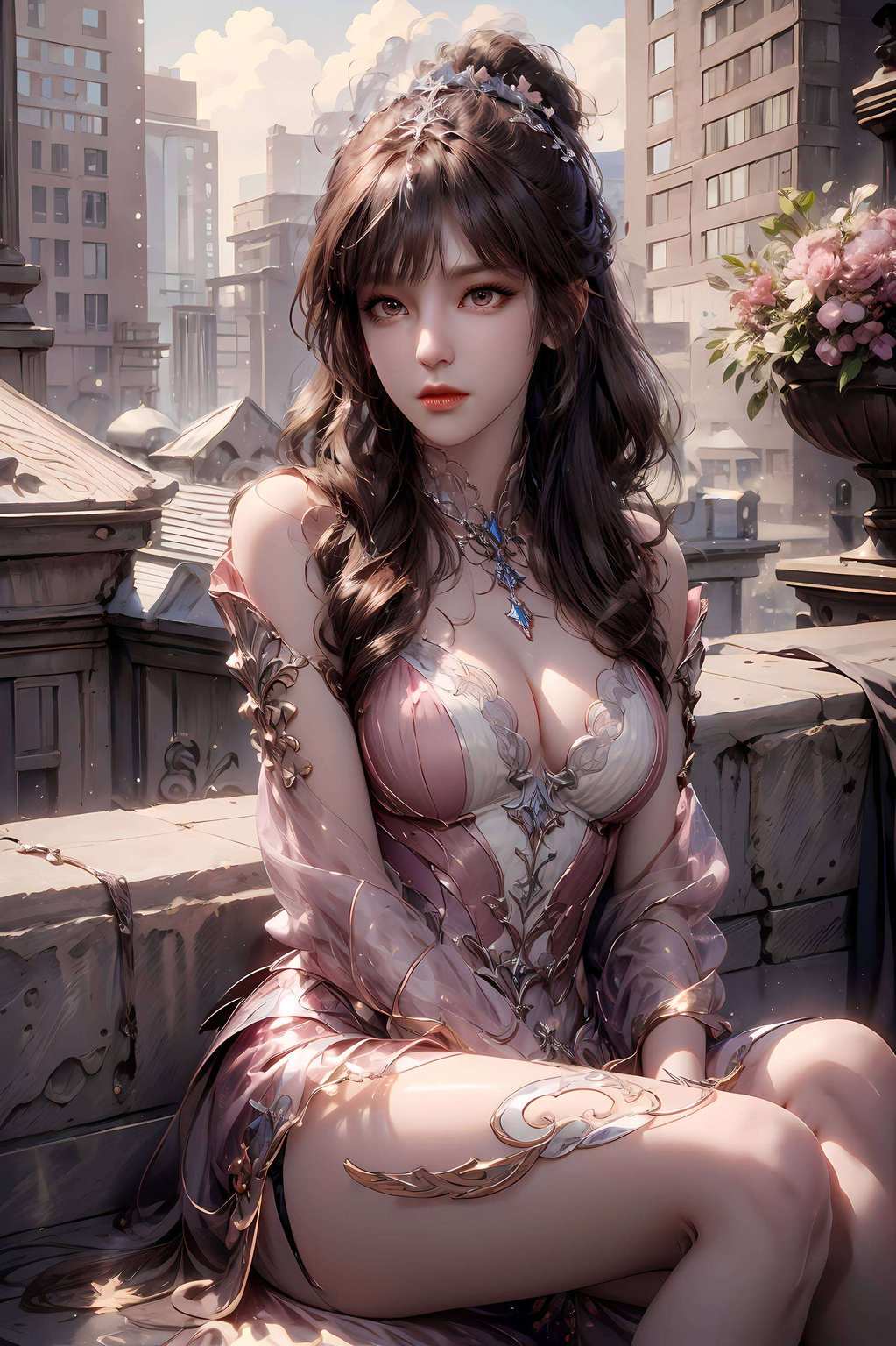 在这个国漫女神壁纸的粉色世界里谁不想拥有一份玄幻世界里的浪漫呢？