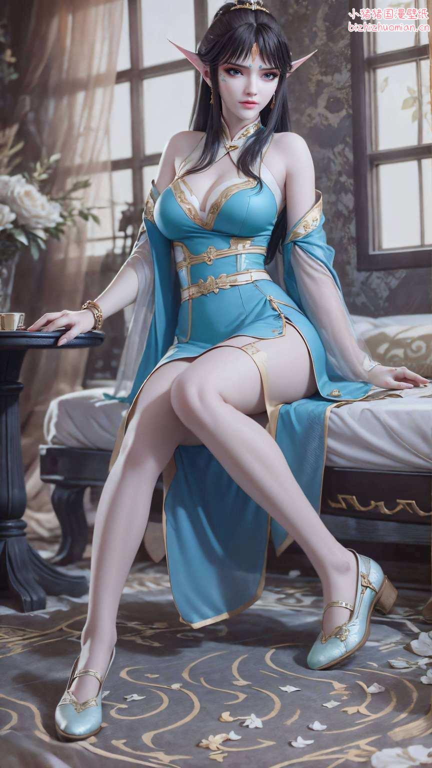 以她的美丽诠释着动漫美女的灵动与魅力她是国漫中的女神