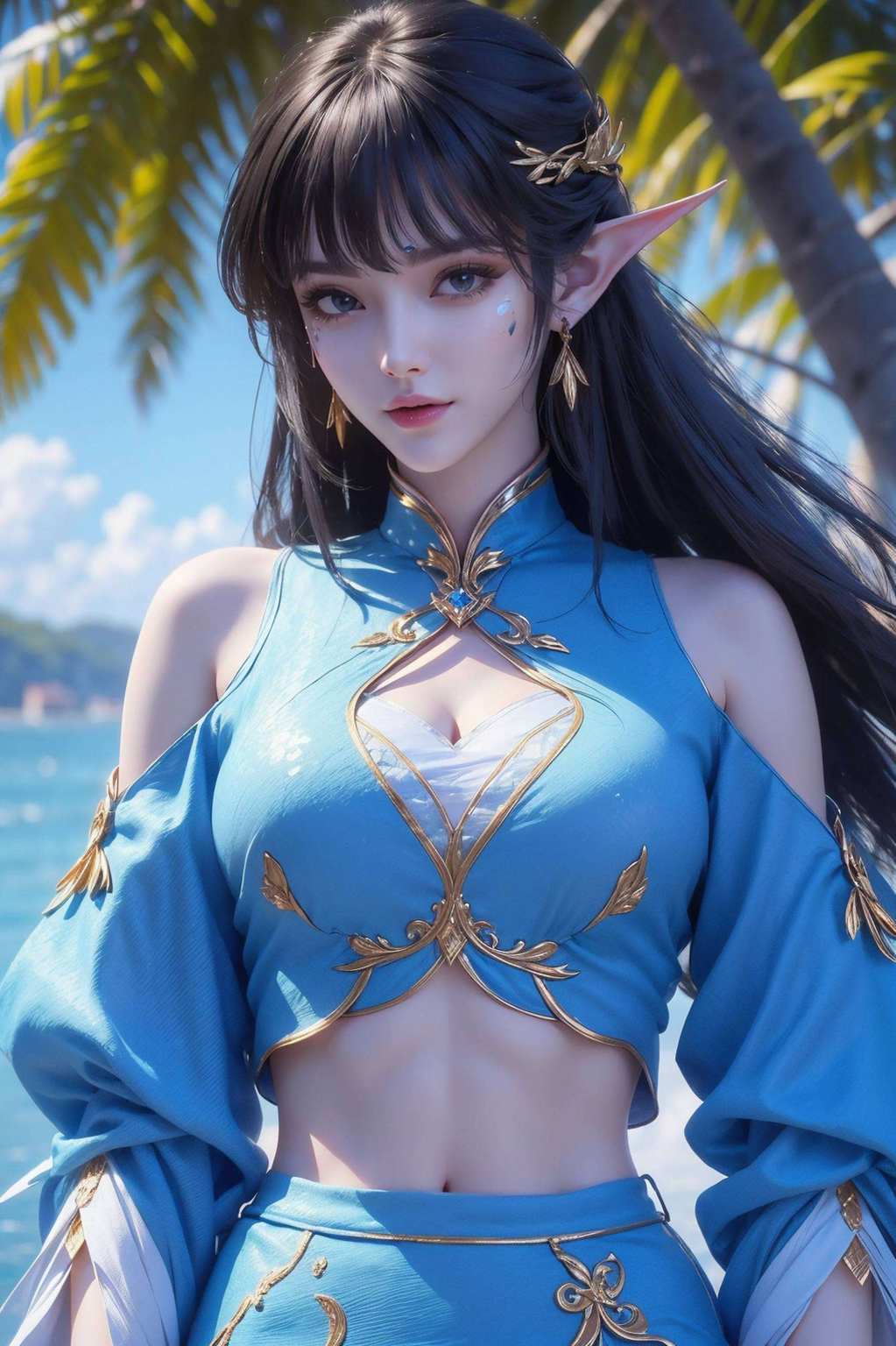 这位来自《斗破苍穹》的天妖凰族女神嘻嘻哈哈间