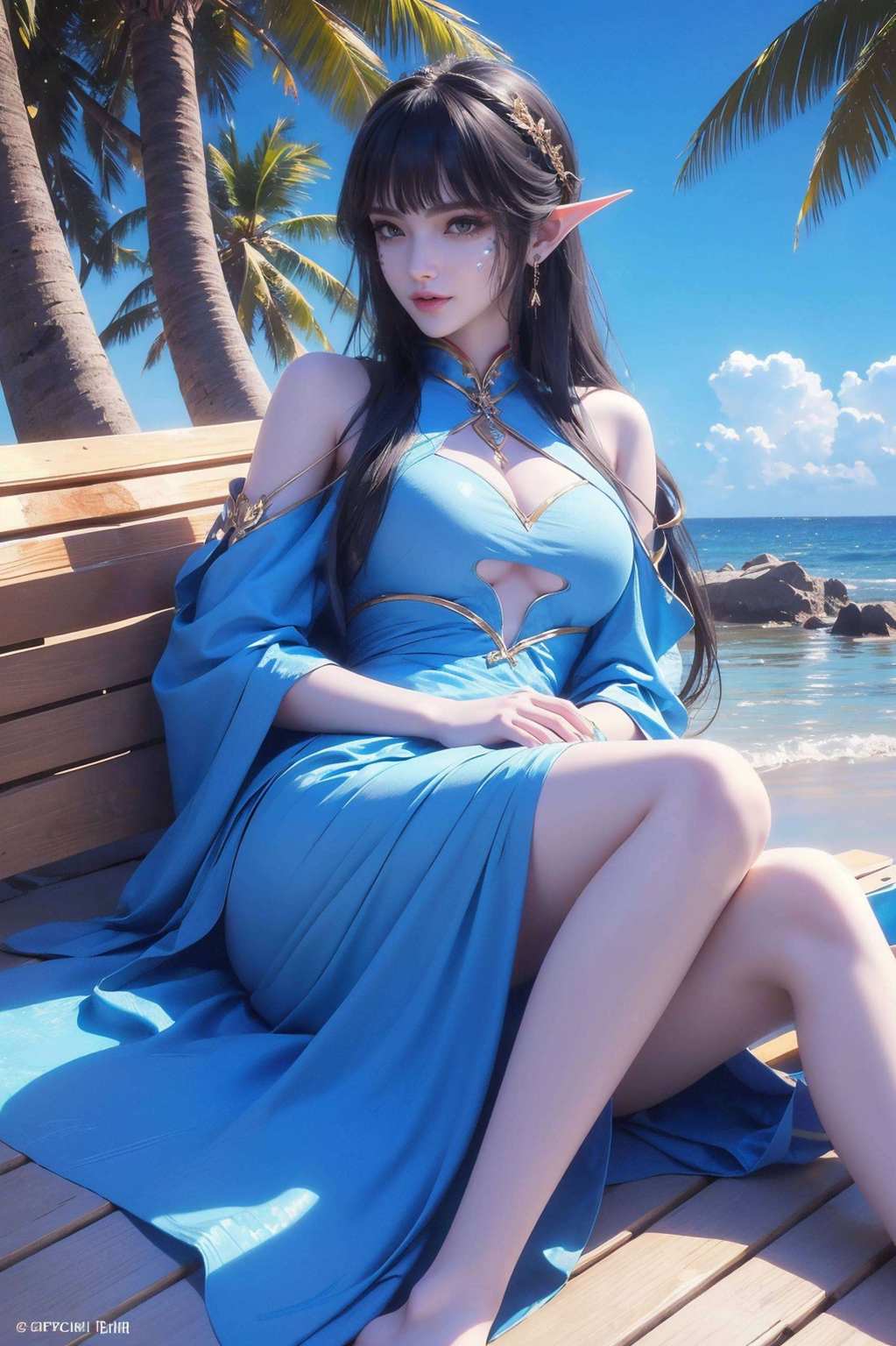 凤清儿如梦如幻的粉色光影