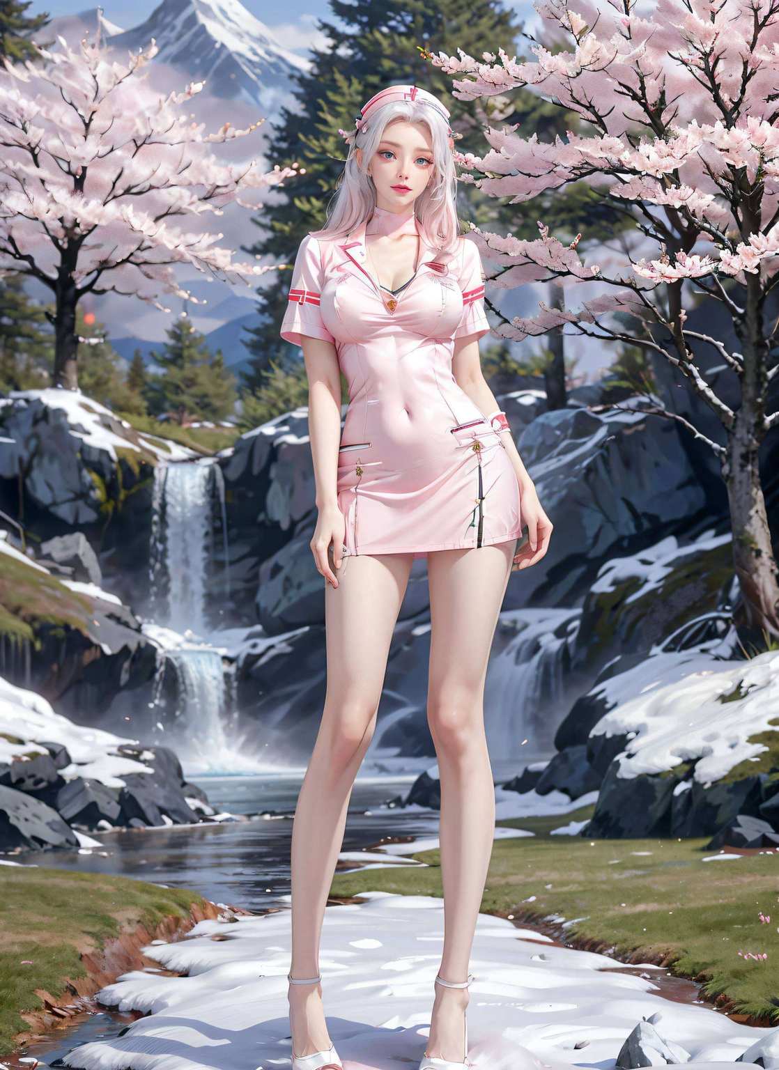 粉色调中国漫女神