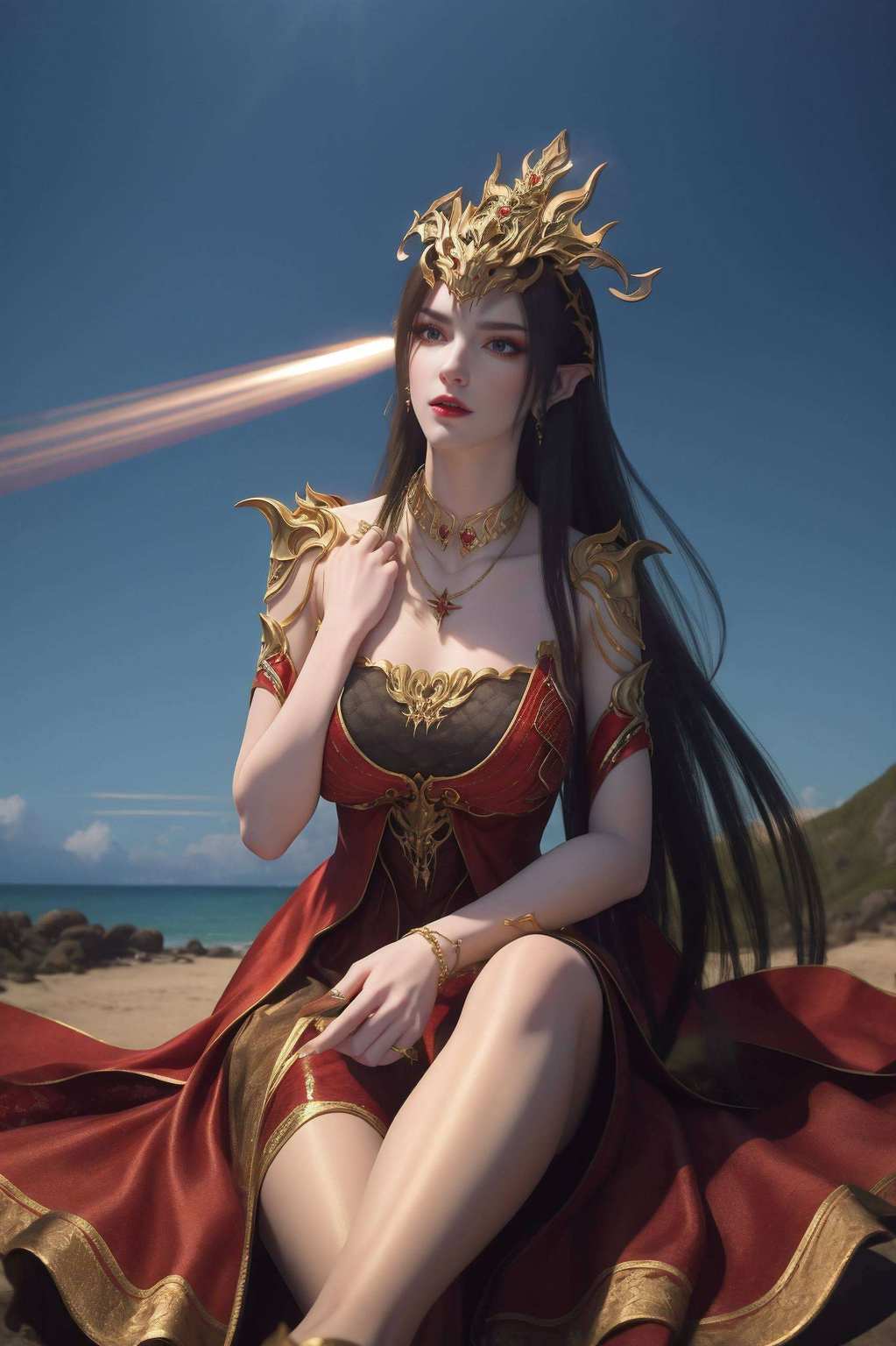 斗破苍穹中的3D美杜莎女王她