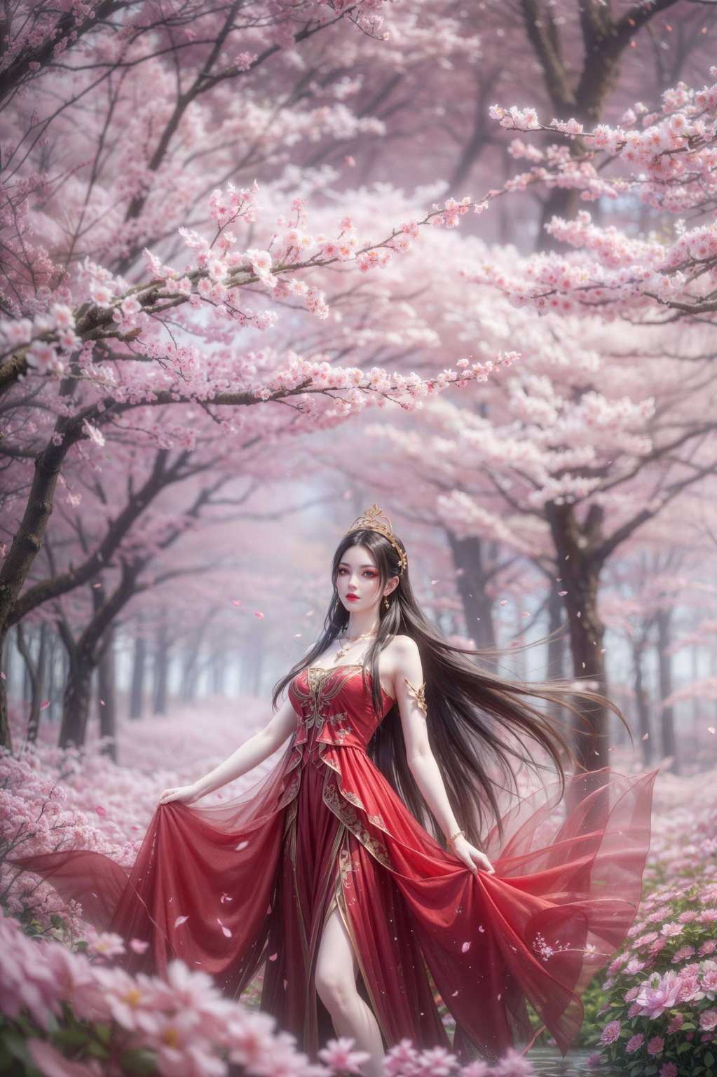 动漫美女壁纸彩鳞舞动