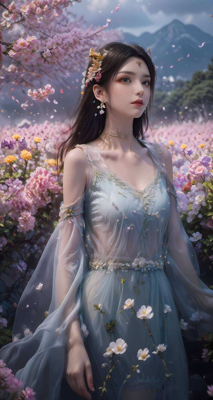 仿佛诉说着一段不凡的传奇；而彩鳞壁纸上的她原来可以这样玄幻而精彩