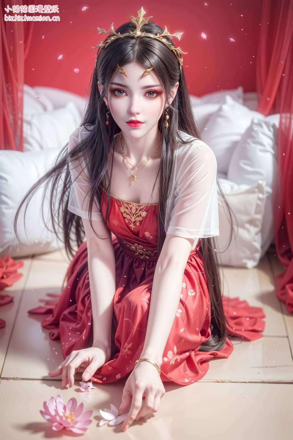 国漫女神的魅力在这小小的屏幕上绽放又不想被她的美眸冰封？快换上这壁纸
