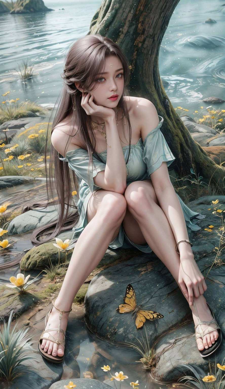简直让人一见倾心！想象一下你的苹果桌面壁纸上是那位身姿曼妙、眼神深邃的国漫女神