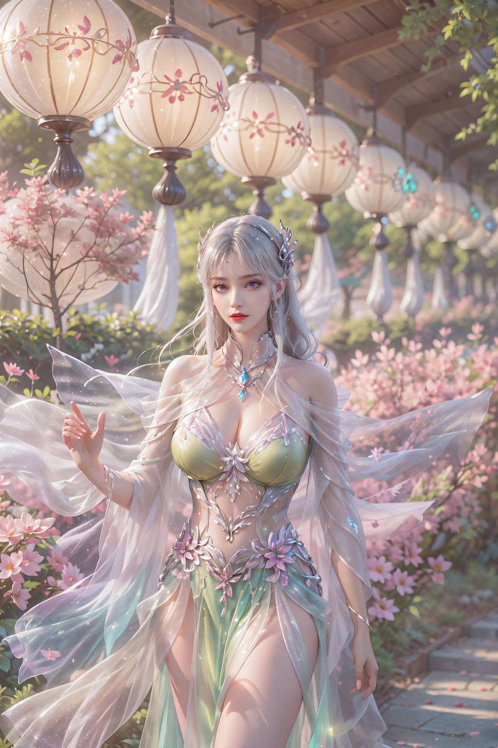 仿佛能透过屏幕感受到她的灵气逼人那粉色系的浪漫氛围