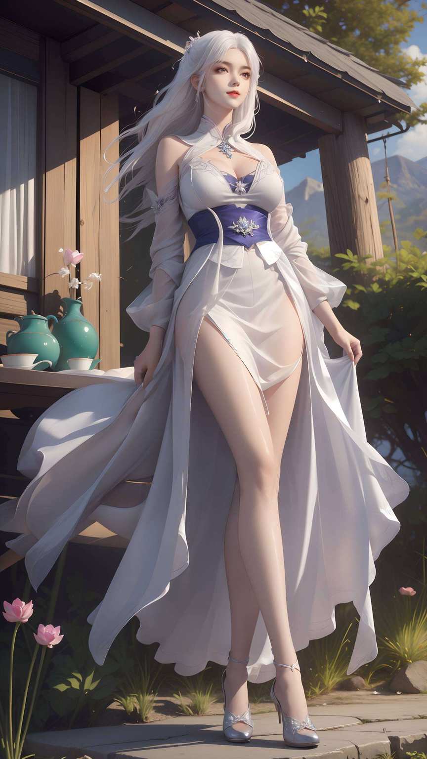 医仙女子共绘一壁