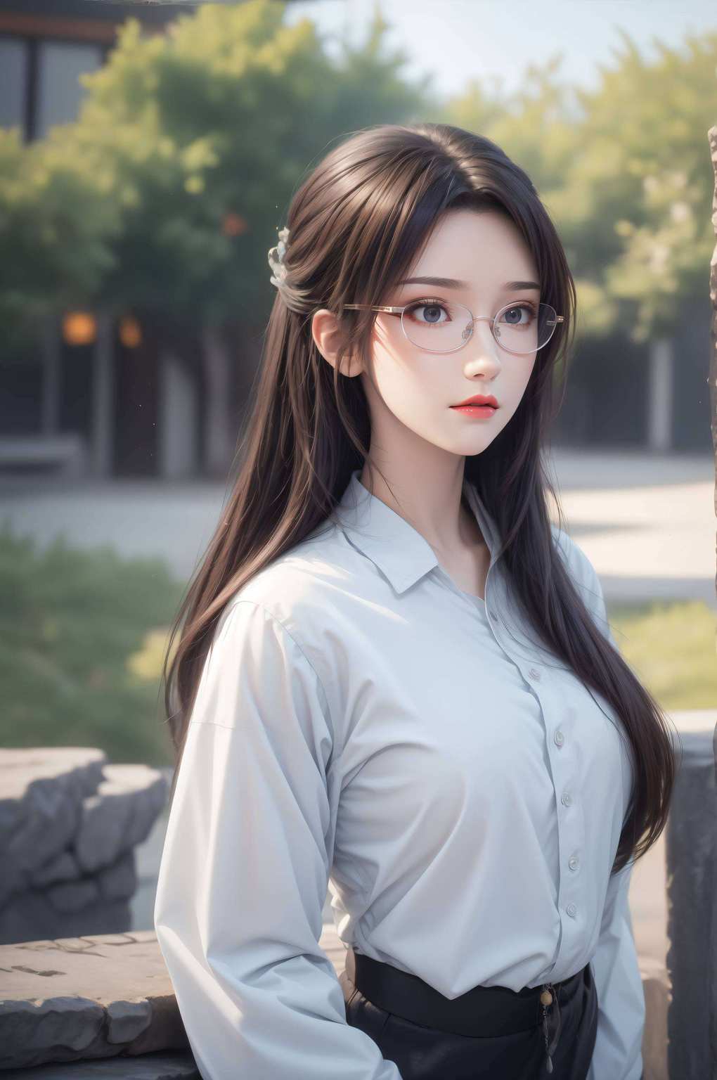 如同玄幻故事中的仙子每一次凝视