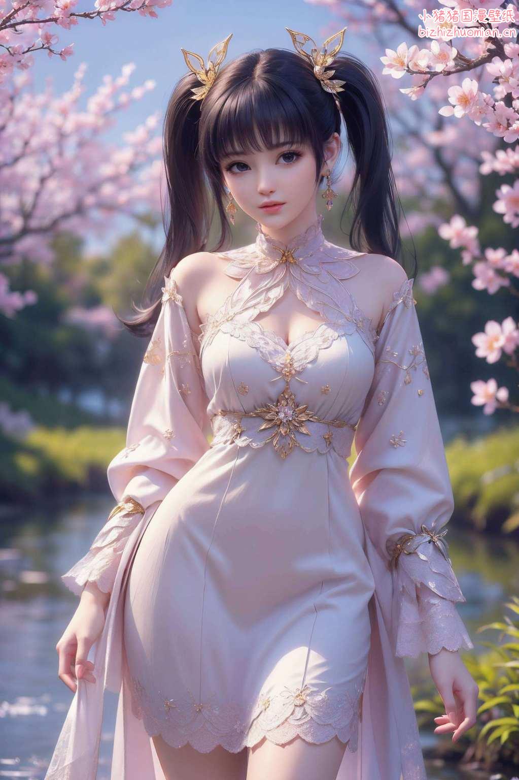这些粉色系的壁纸漫步在国漫的绚丽世界中