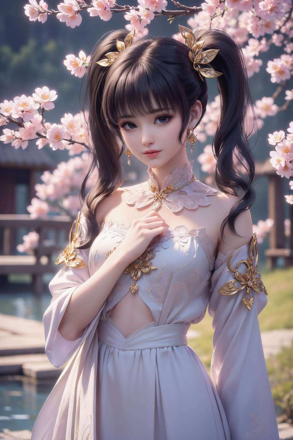 以她的灵动与柔美成就了一张张自制的高清大图