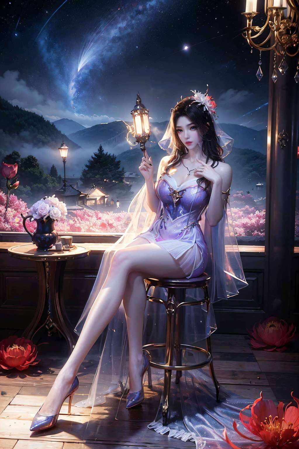 快把这份粉色梦幻壁纸抱回家让你的电脑也来做回国漫女神吧！