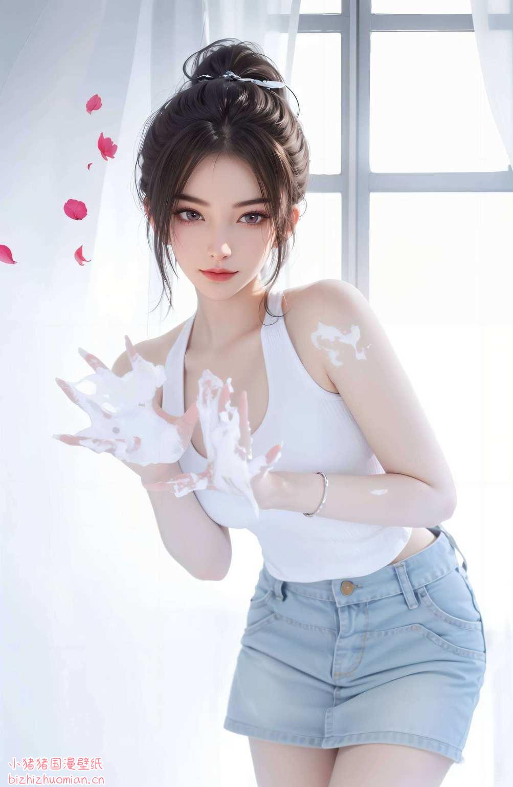 更是心灵的一抹温柔粉色这位壁纸AI中的国漫女神