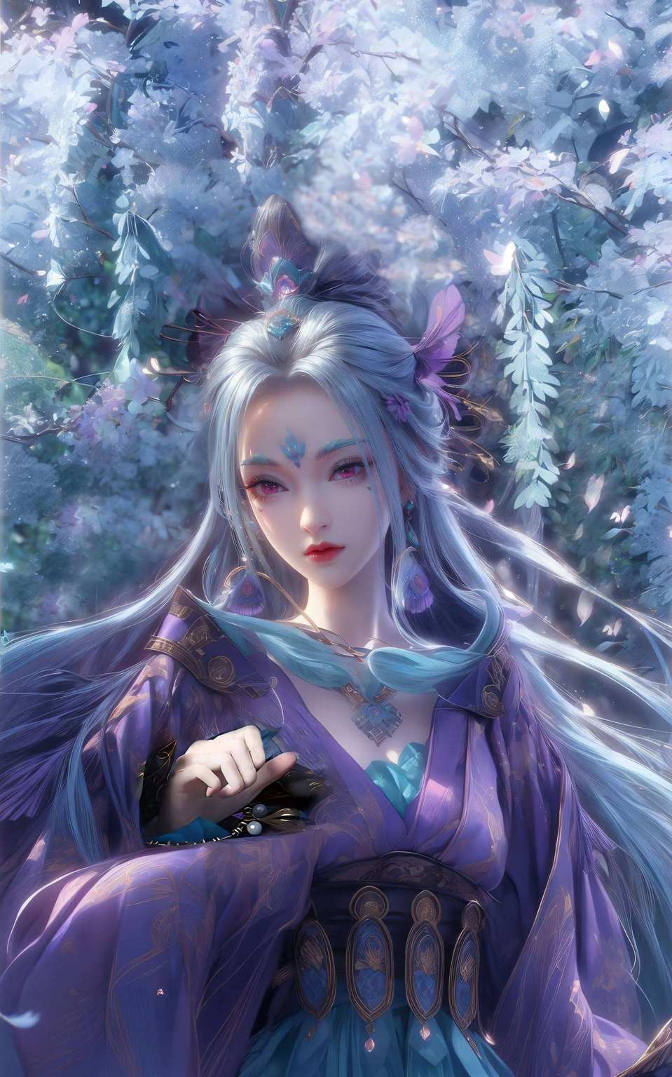 粉嫩梦幻的国漫女神带来一抹温柔的玄幻色彩