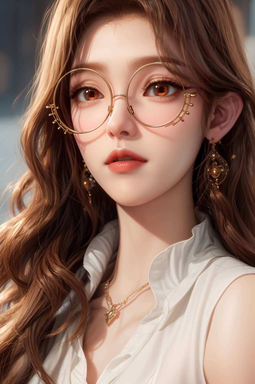 绝美的国漫女神一枚玩耍得不亦乐乎！😉