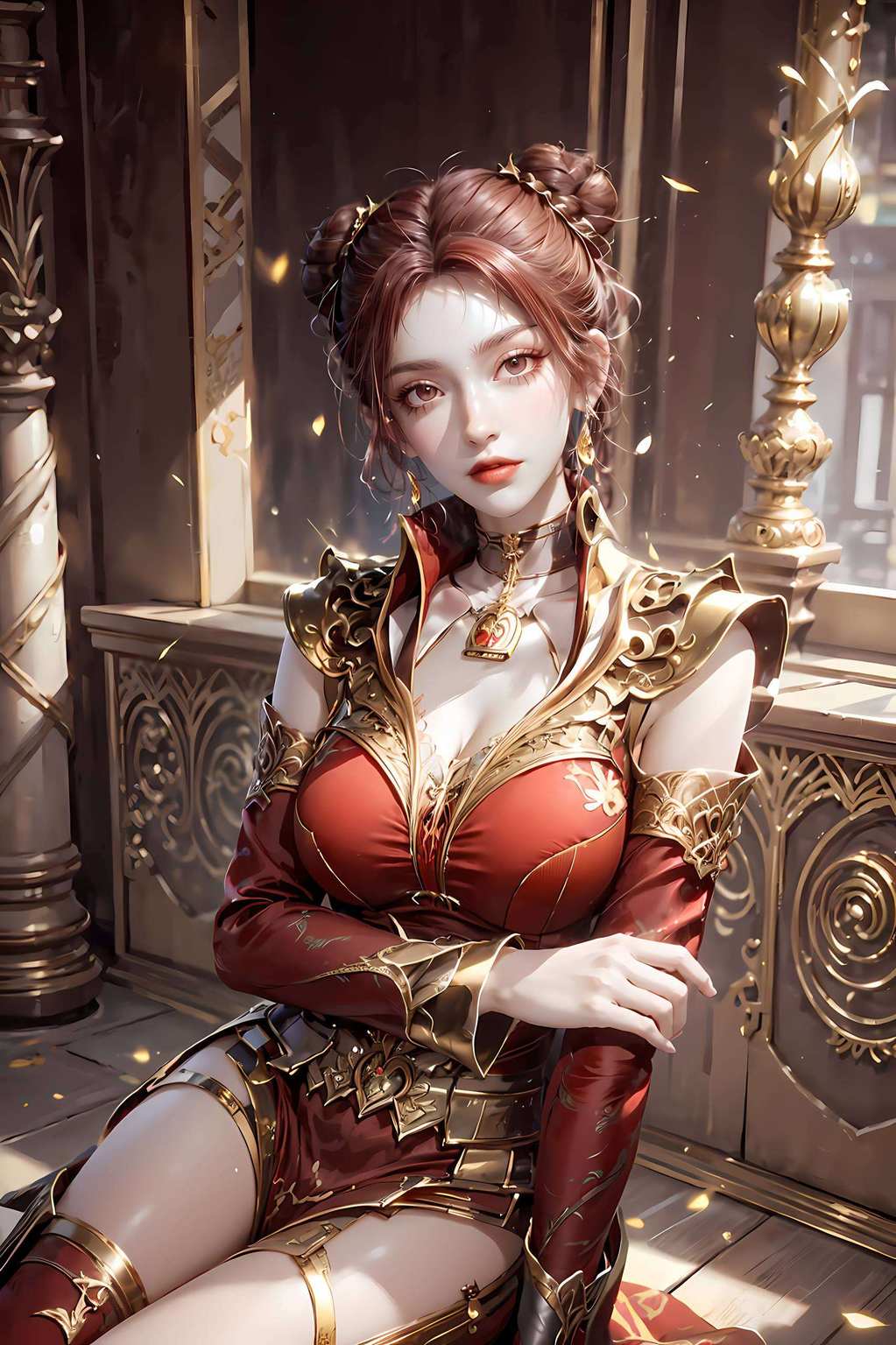 粉色壁纸翩翩舞姿