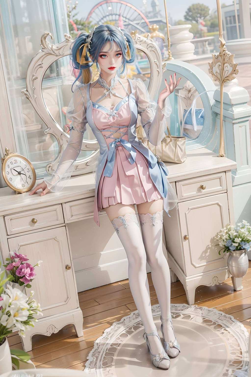 别看她平时温柔娴静看到她那甜美又英气的样子