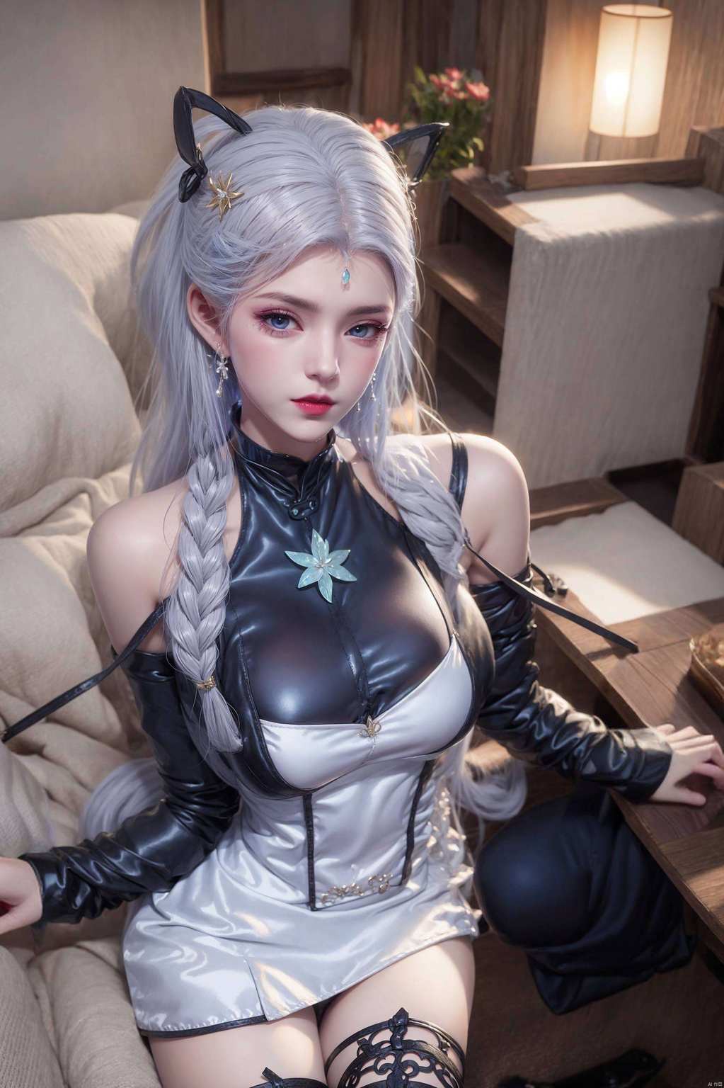 保准你们的电脑瞬间变身浪漫粉色仙境！绝世唐门里的雪女大美女嘻嘻