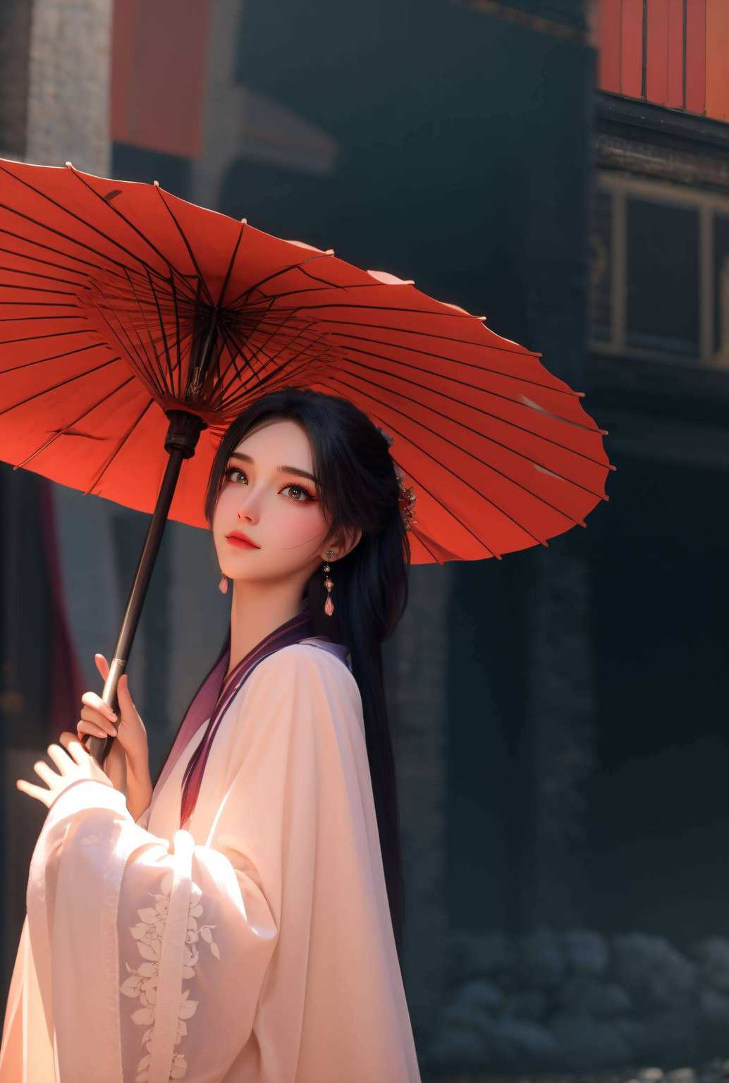 都能与这位动漫美女“面对面”嘿