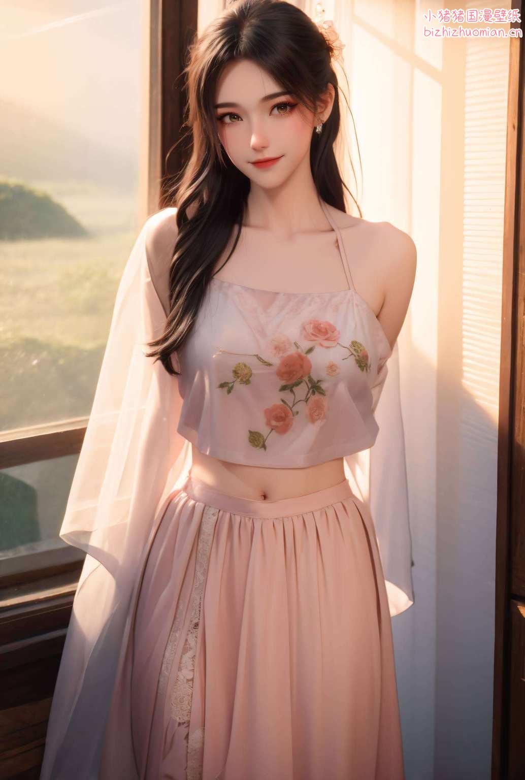 嘿谁不想把这样一位动漫美女设成壁纸