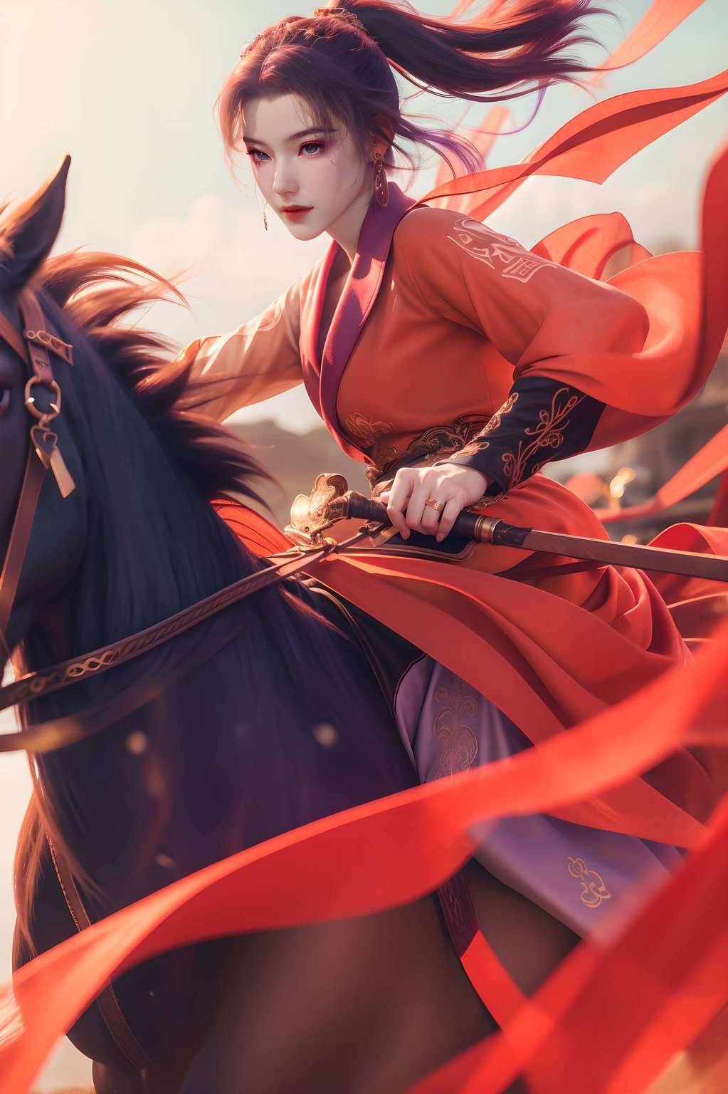 这是来自国漫界的颜值担当——师兄啊师兄的云霄版高清大图！想象一下那身材