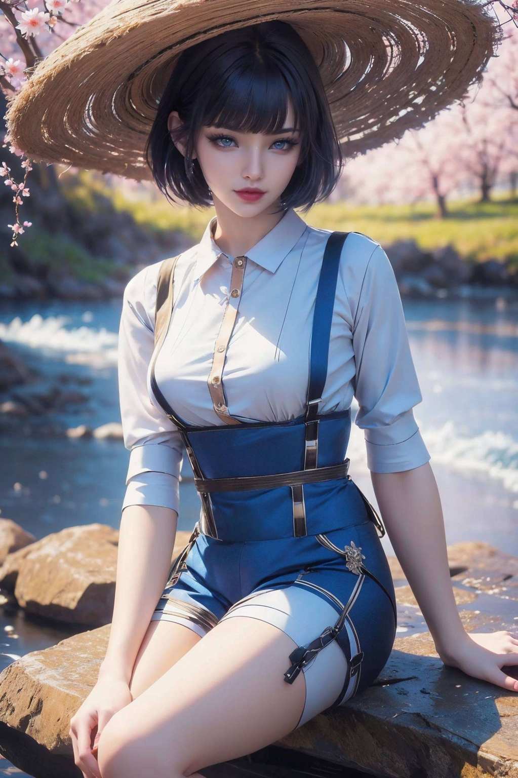 这位国漫女神不仅美得让人心跳加速让你的电脑屏幕瞬间变身粉色梦幻仙境！嘻嘻