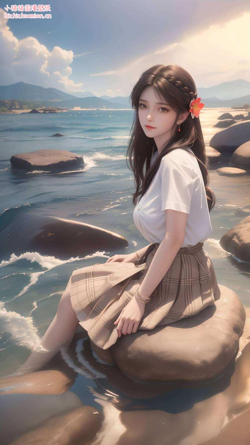 和国漫女神的风采是不是觉得整个世界都玄幻了起来？这位国漫美女可是会把你的电脑桌面变成她的粉色王国哦