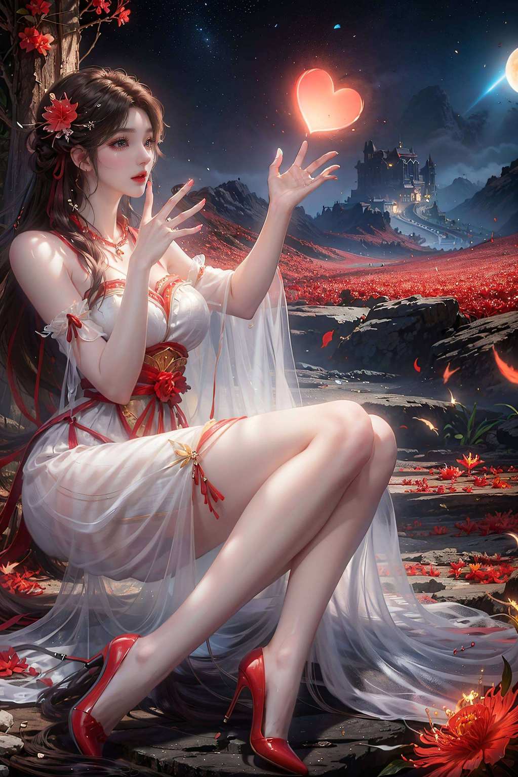 这可是免费壁纸包哦！看这儿看这儿！火灵儿来啦！这位国漫界的粉色小精灵