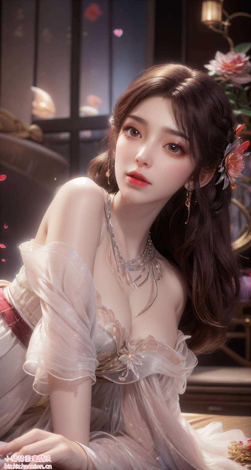 更显娇美动人石昊与她背靠背