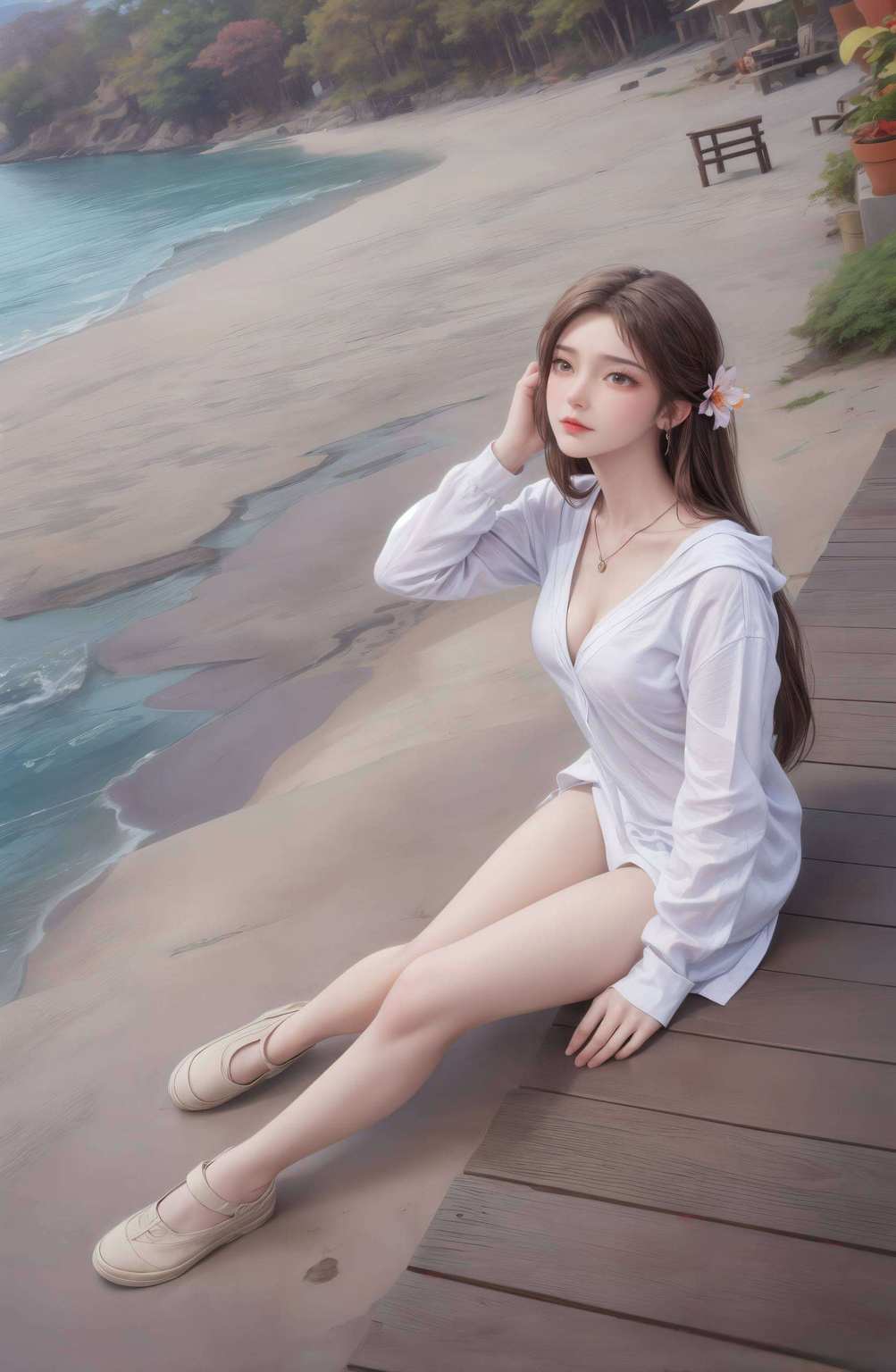 粉色气息环绕国产动漫完美世界中一绝世美女也