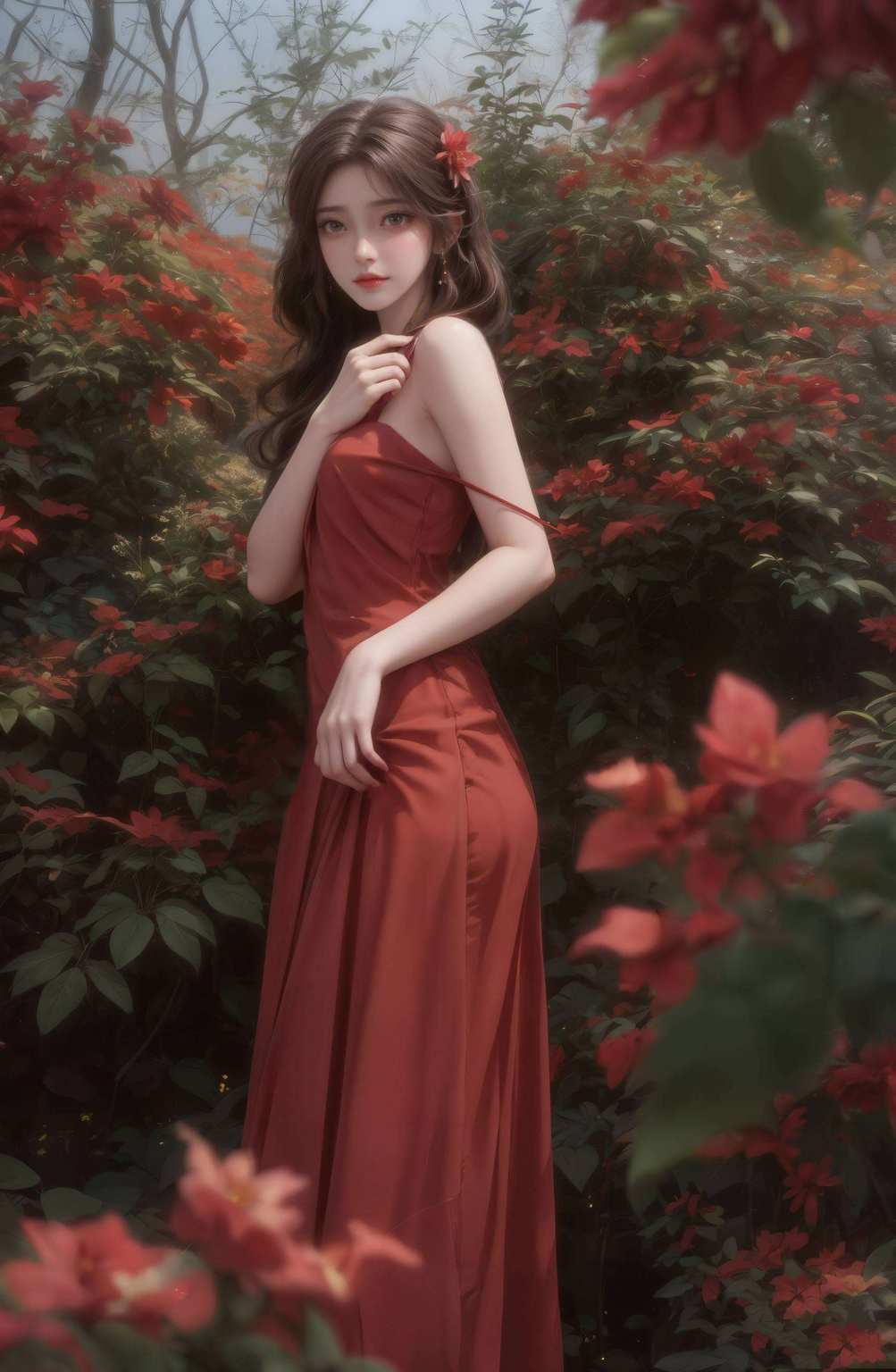 这位来自《完美世界》的萌妹子让你的电脑也变身梦幻仙境吧！🌟