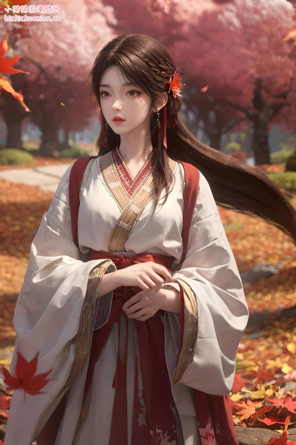 嘻嘻哈哈间就能把你的心情点亮！不信？那就快来收了她这波超梦幻的月婵云曦火灵儿AI壁纸不仅美得冒泡