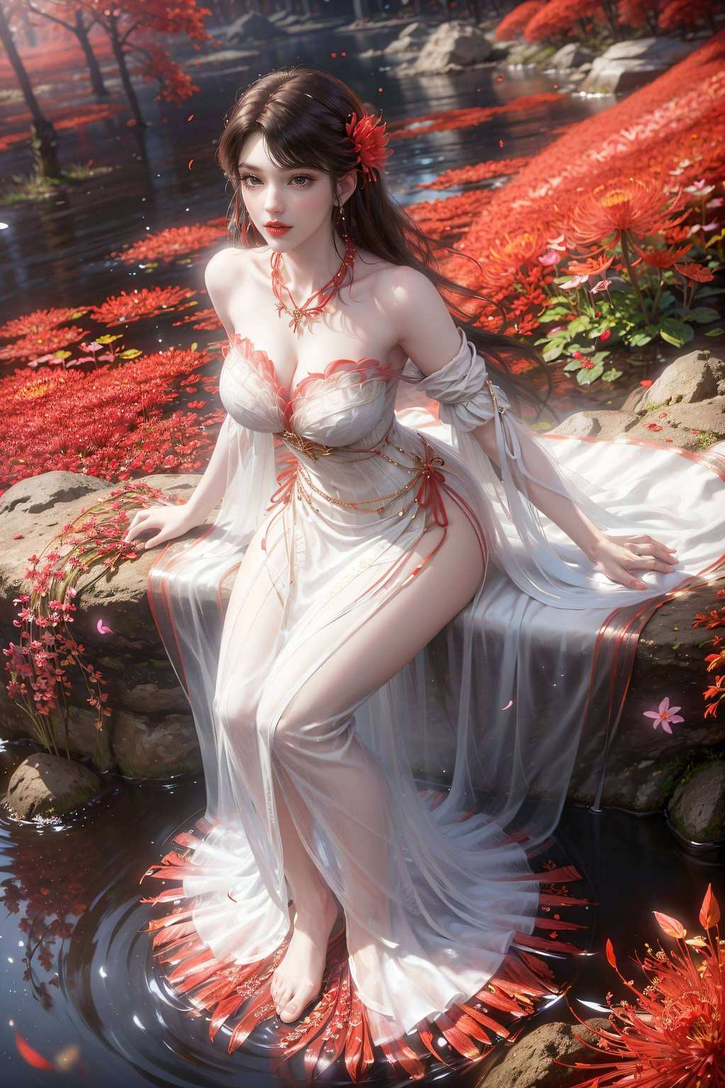 那位翩翩起舞于粉色梦幻中的国漫女神望着她的倩影