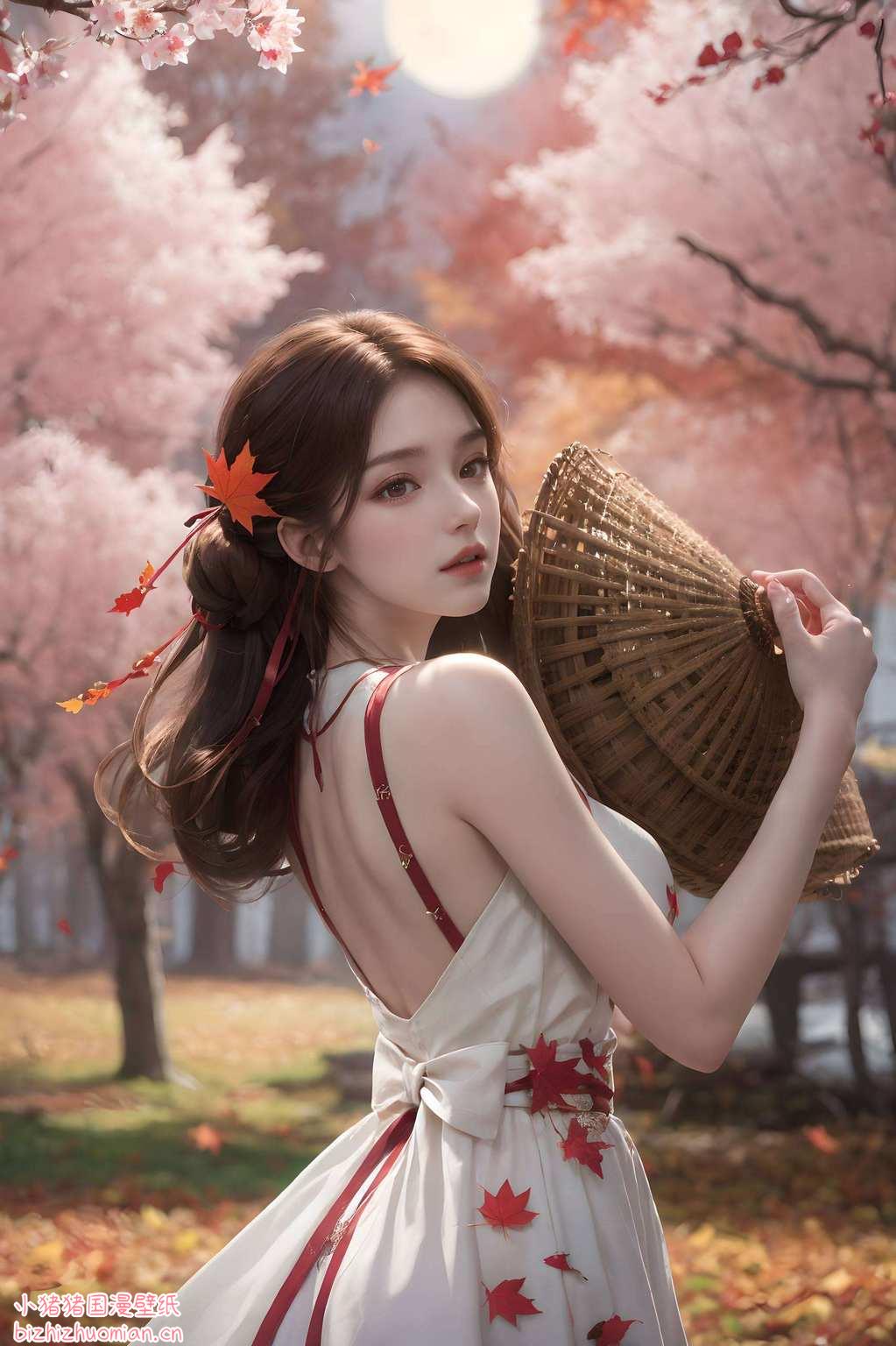火灵儿的背面壁纸来啦简直是为你的电脑桌面量身定做的！这位国漫女神不仅美得让人心动