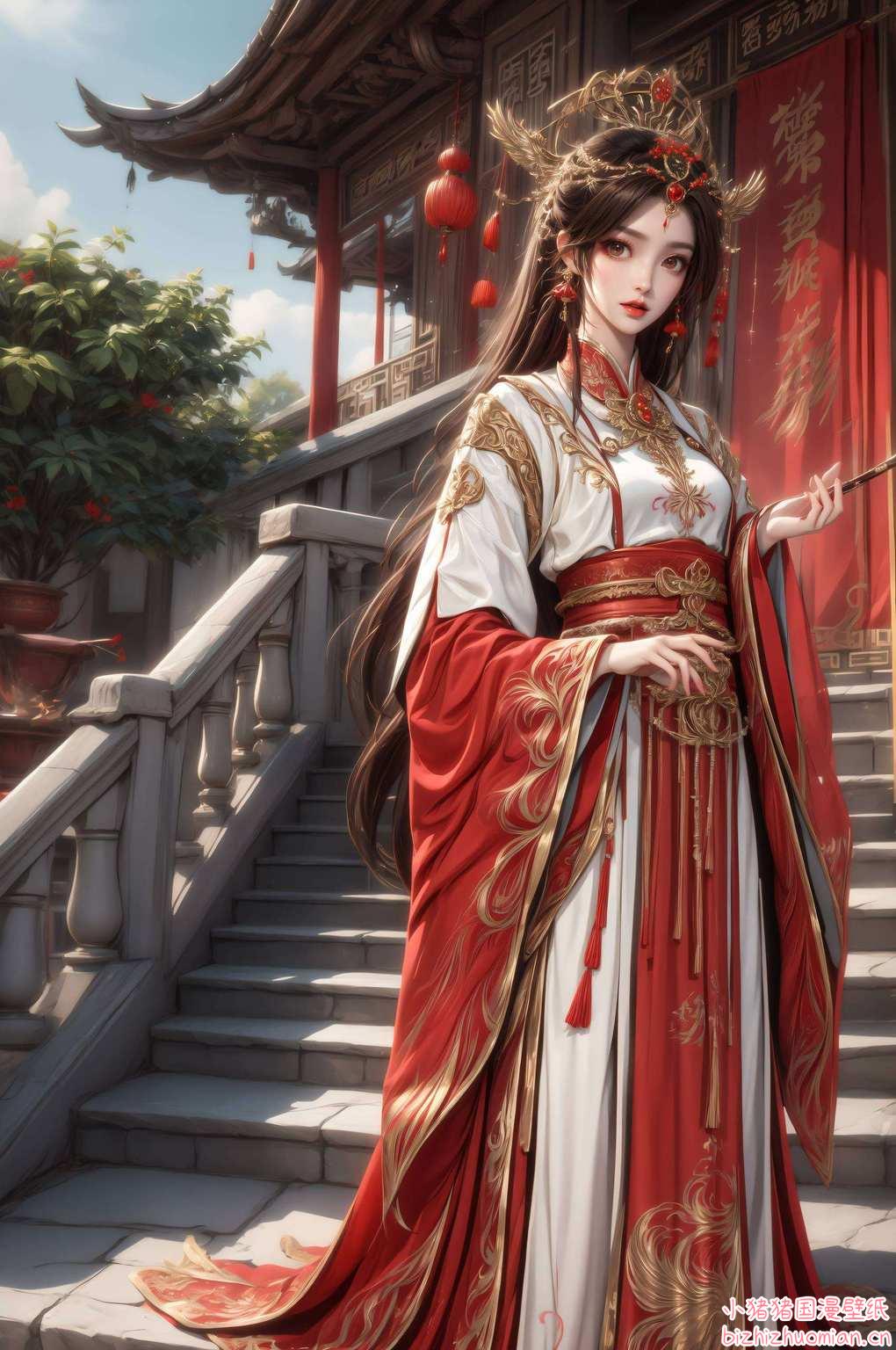 这么一位灵动飘逸、眼神里都是星星的火灵儿保证让你的桌面都跟着她一起跳起舞来！